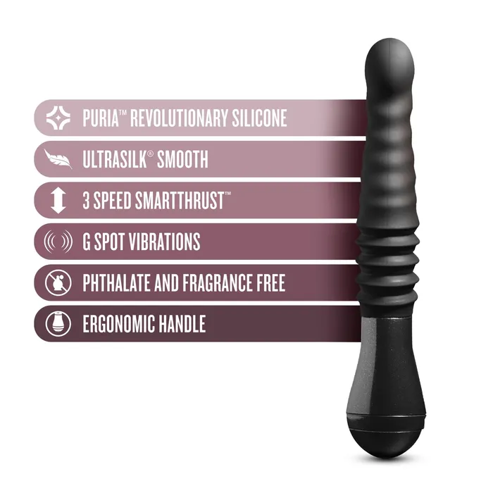 Blush Anal | Temptasia - Lazarus - Thrusting Dildo - Black