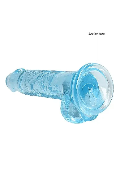 Realrock 7in Realistic Dildo W Balls Blue SHOTS AMERICA Dildos