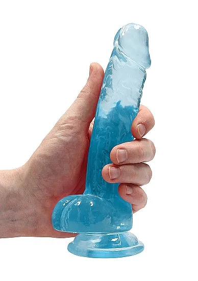 Realrock 7in Realistic Dildo W Balls Blue SHOTS AMERICA Dildos