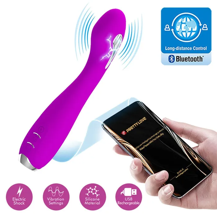 Vibrators Pretty Love Hector Global Remote Control Series Purple Pretty Love