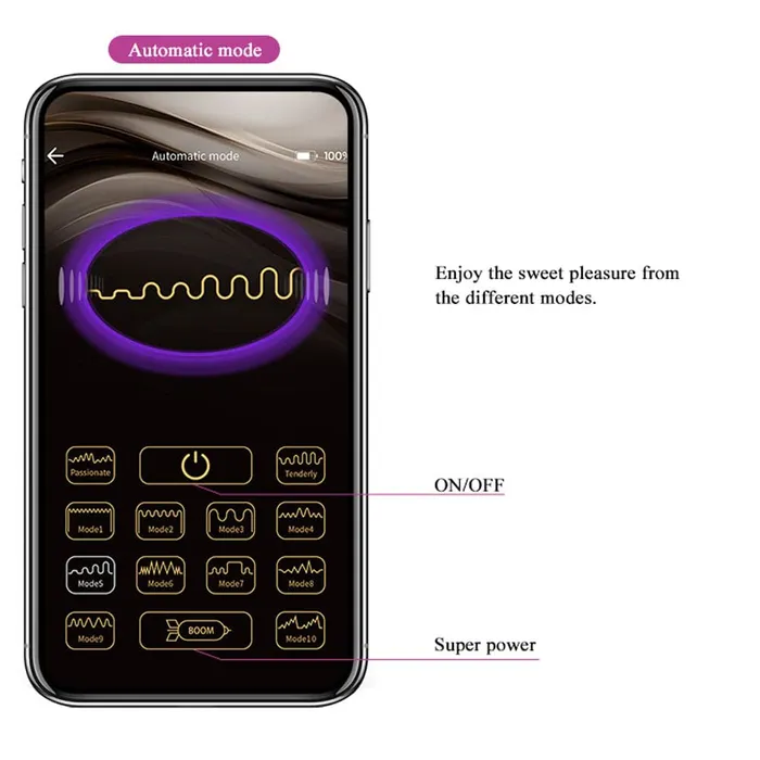 Vibrators Pretty Love Hector Global Remote Control Series Purple Pretty Love