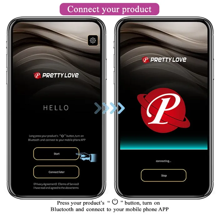 Vibrators Pretty Love Hector Global Remote Control Series Purple Pretty Love