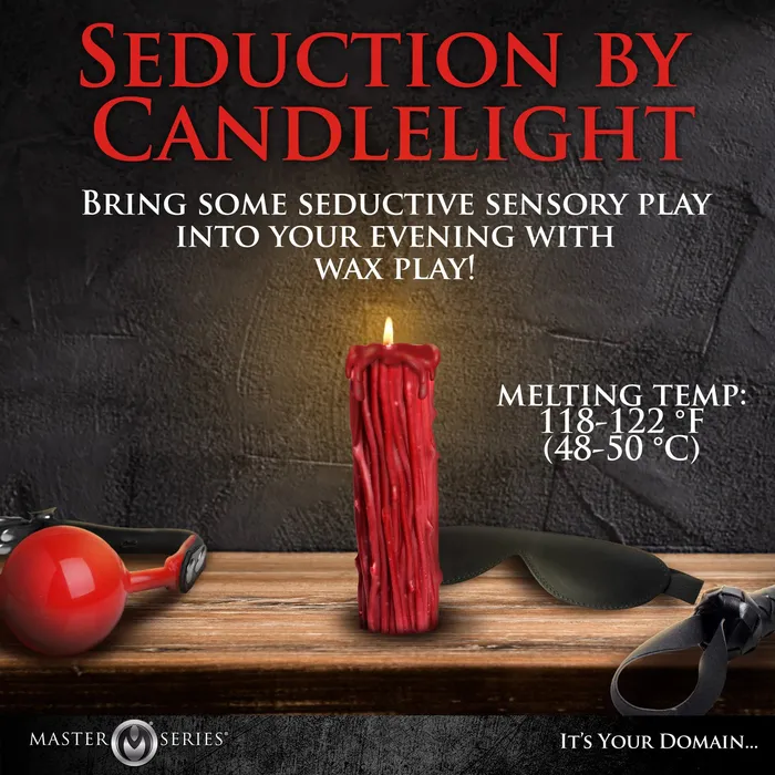 Vibrators Thorn Drip Candle Red XR Brands Master Series Vibrators Thorn Drip Candle Red XR Brands Master Series