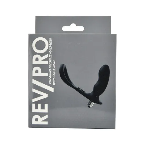 REV Male Sex Toys RevPro Vibrating Prostate Massager with Cock Ring