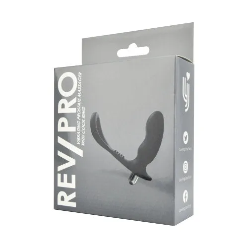 REV Male Sex Toys RevPro Vibrating Prostate Massager with Cock Ring