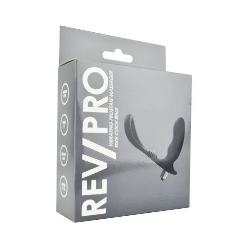 REV Male Sex Toys RevPro Vibrating Prostate Massager with Cock Ring