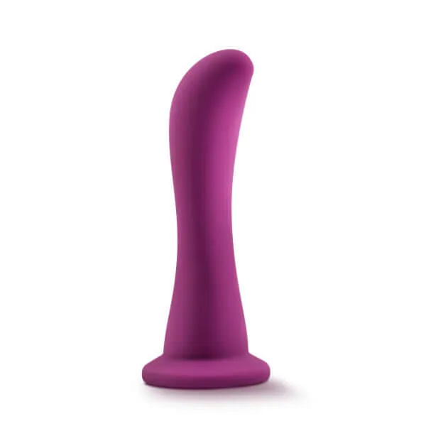 Anal Blush Novelties Temptasia Bellatrix GSpot Prostate Massager Plum Purple Silicone Pleasure Toy with Suction Cup Base
