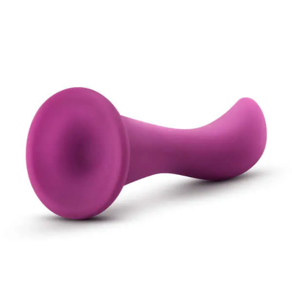 Anal Blush Novelties Temptasia Bellatrix GSpot Prostate Massager Plum Purple Silicone Pleasure Toy with Suction Cup Base