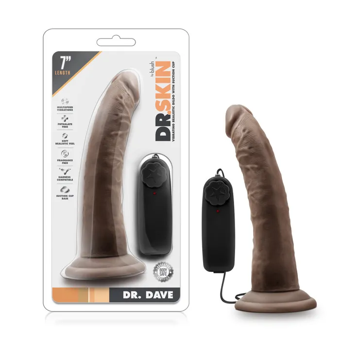 Blush Female Sex Toys Dr Skin By Blush Dr Dave Realistic Chocolate 75Inch Long Remote Control Vibrating Dildo With Suction Cup Base Blush Female Sex Toys Dr Skin By Blush Dr Dave Realistic Chocolate 75Inch Long Remote Control Vibrating Dildo With Suction Cup Base