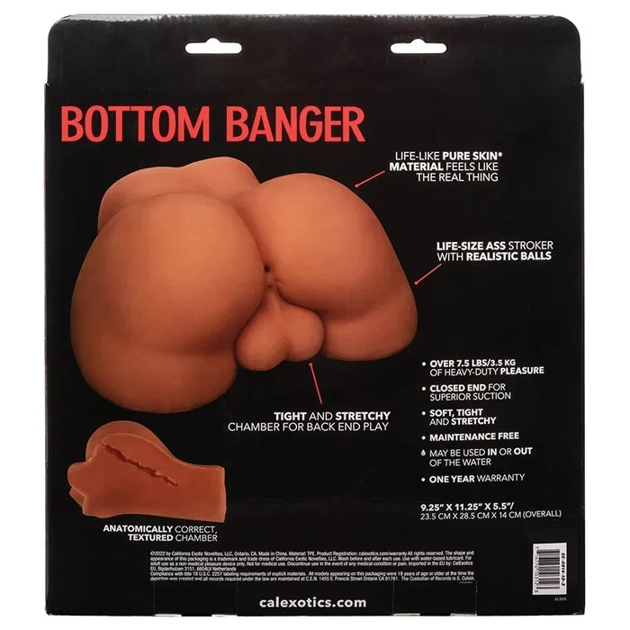 CAL EXOTICS Male Sex Toys Stroke It Bottom BangerBrown