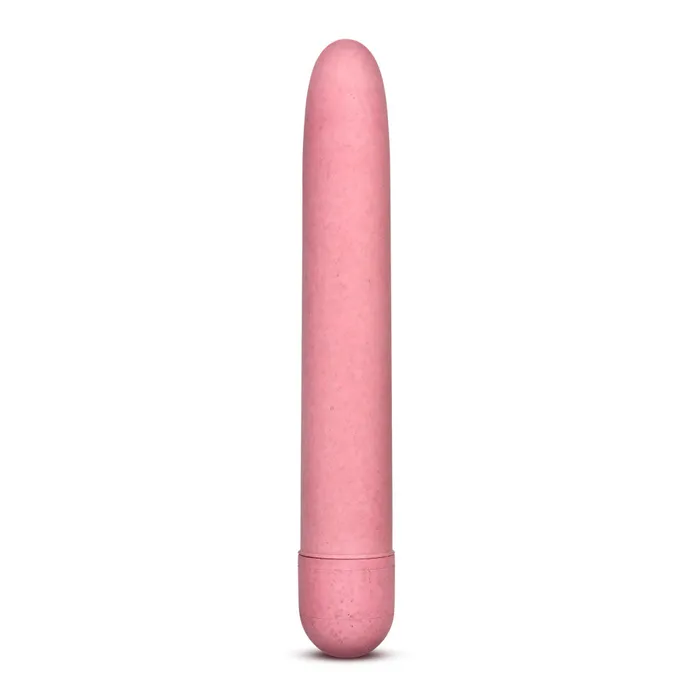 Female Sex Toys Blush Gaia By Blush Eco PlantBased 7 Slim Multispeed Vibrator in Coral Made from Sustainable BioFeel