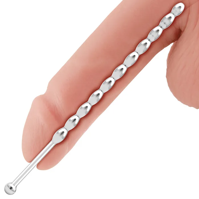 Male Sex Toys Blueline 6 Inch Steel Teardrop Urethral Sound Electric Eel