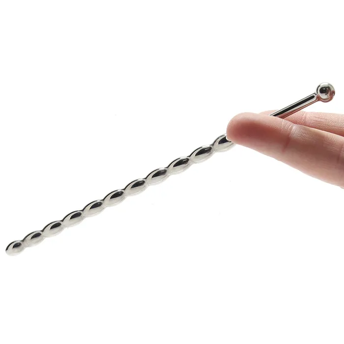 Male Sex Toys Blueline 6 Inch Steel Teardrop Urethral Sound Electric Eel