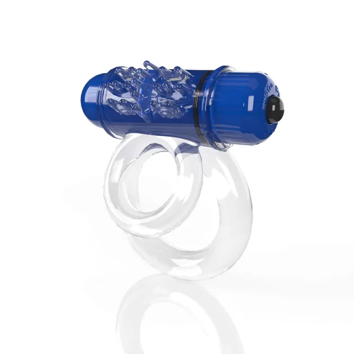 Screaming O 4B Double O 6 Blueberry Bass Low Pitch Blue Vibrating Cock Ring Screaming O Couples