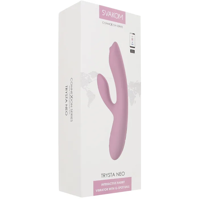 Svakom Trysta Neo Interactive Rabbit Vibe with GSpot Ball Female Sex Toys